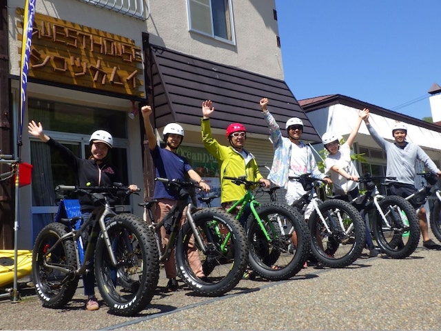 Fatbike tour in Lake Shikotsu
