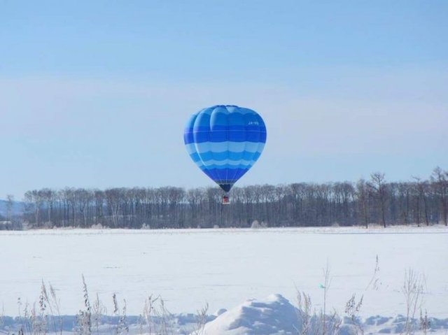 Hot Air Balloon in Shiretoko